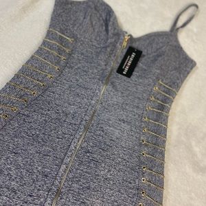 ✨Fashion Nova Denim Bandage Dress Size M